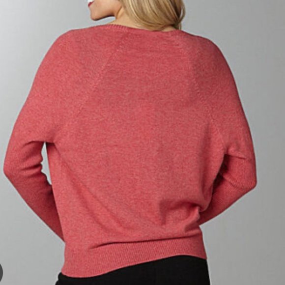 Eileen Fisher Organic Cotton Slouchy Cardigan Button Cowl Neck Barbiecore  -PS - Picture 10 of 14